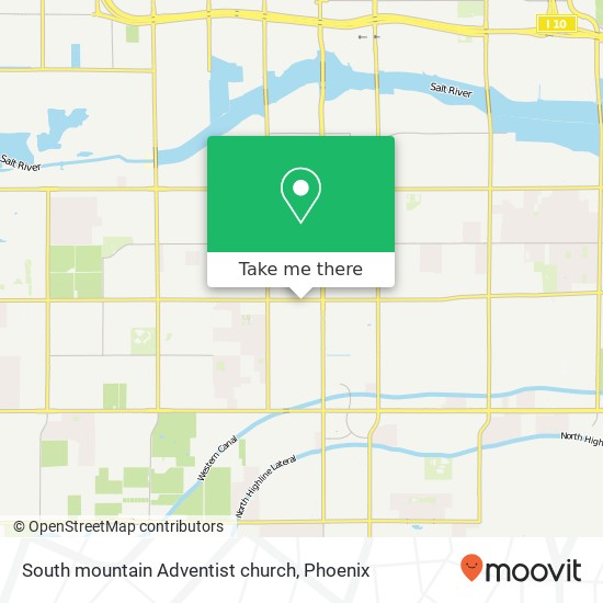 South mountain Adventist church map