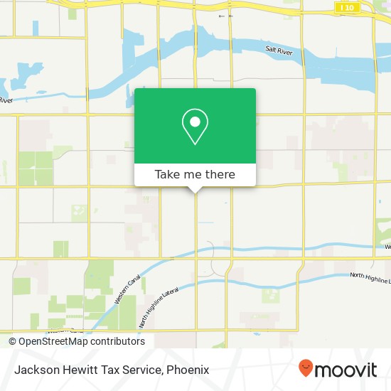 Jackson Hewitt Tax Service map