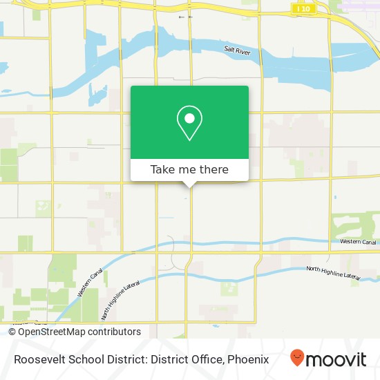 Roosevelt School District: District Office map