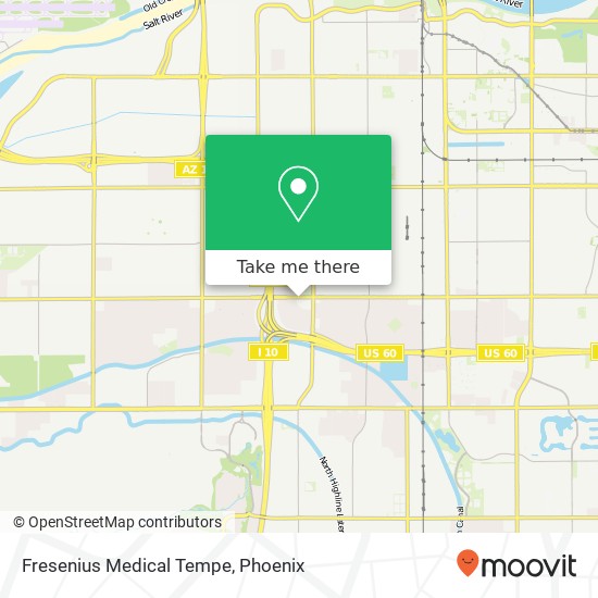 Fresenius Medical Tempe map