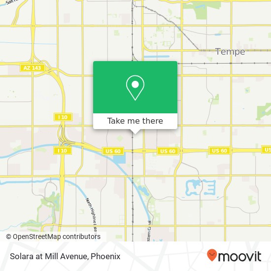 Solara at Mill Avenue map