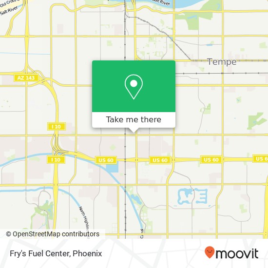 Fry's Fuel Center map