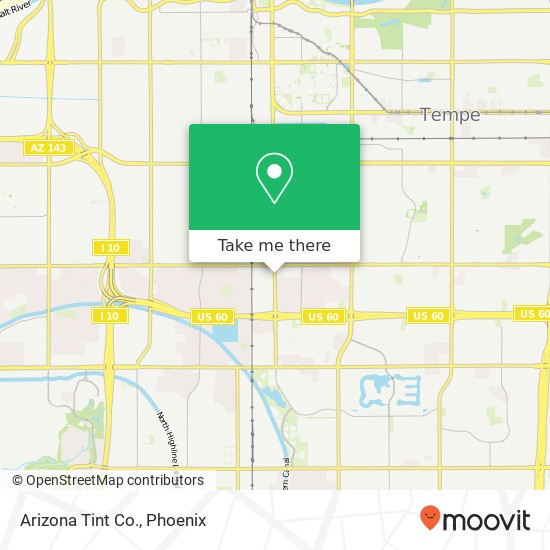 Arizona Tint Co. map