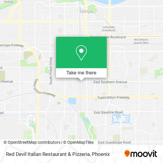 Red Devil Italian Restaurant & Pizzeria map