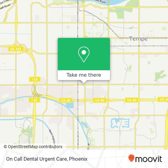 On Call Dental Urgent Care map