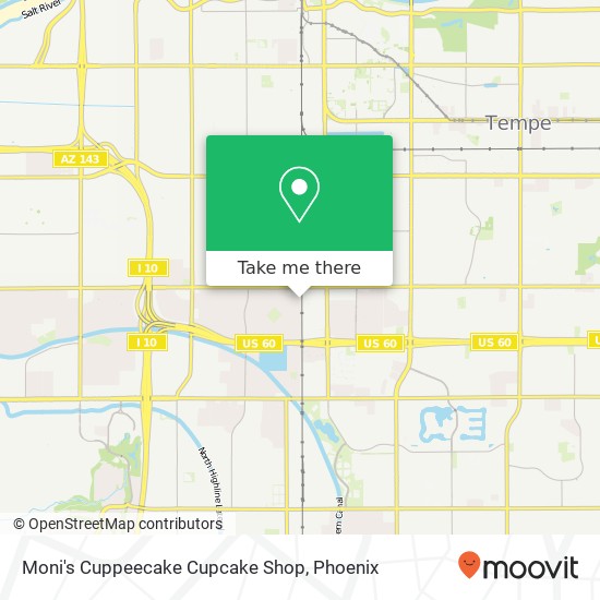 Moni's Cuppeecake Cupcake Shop map