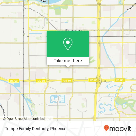 Mapa de Tempe Family Dentristy