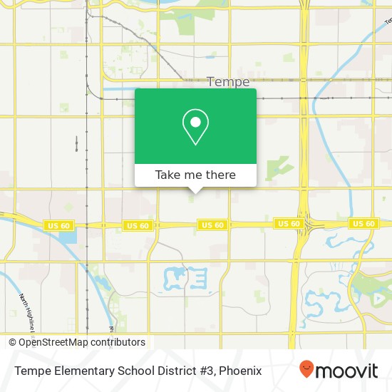 Mapa de Tempe Elementary School District #3