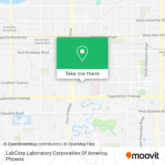 LabCorp Laboratory Corporation Of America map