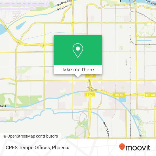 CPES Tempe Offices map