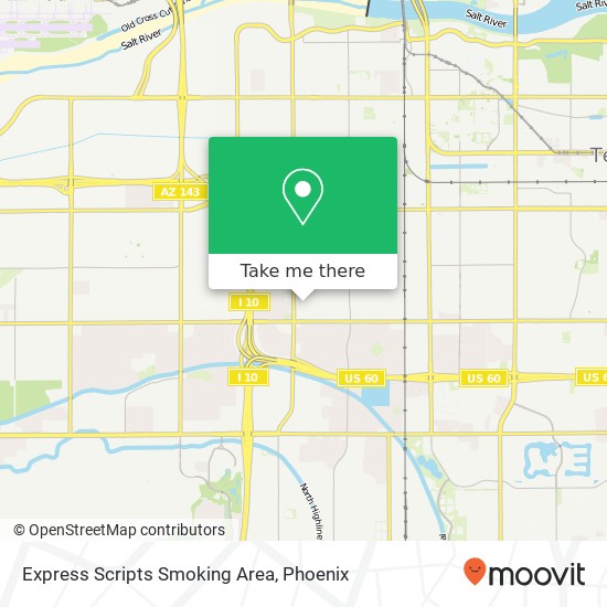 Express Scripts Smoking Area map
