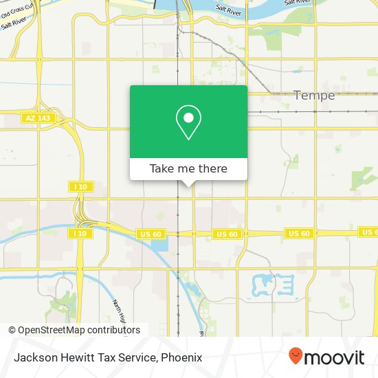 Mapa de Jackson Hewitt Tax Service