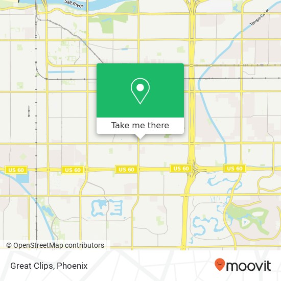 Great Clips map