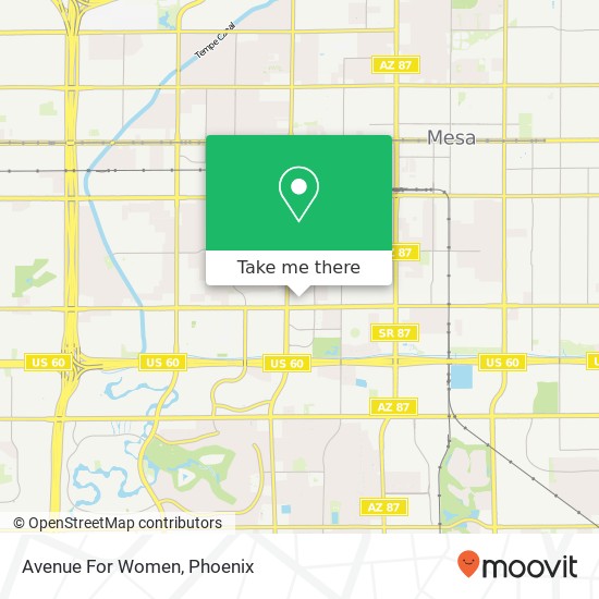 Mapa de Avenue For Women