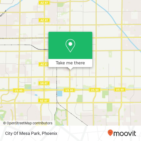 City Of Mesa Park map