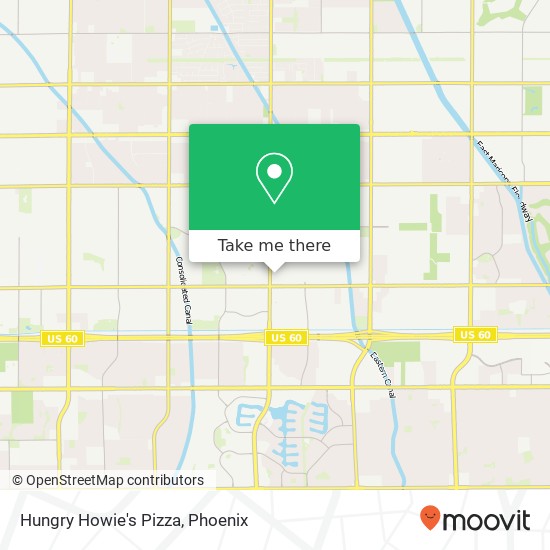 Mapa de Hungry Howie's Pizza