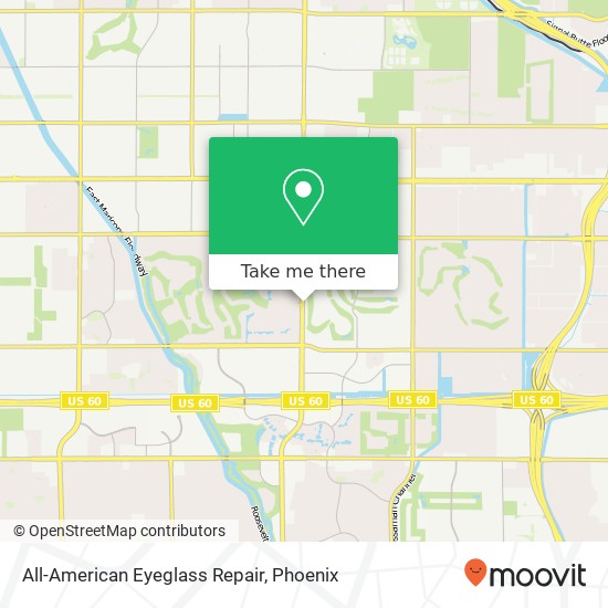 Mapa de All-American Eyeglass Repair