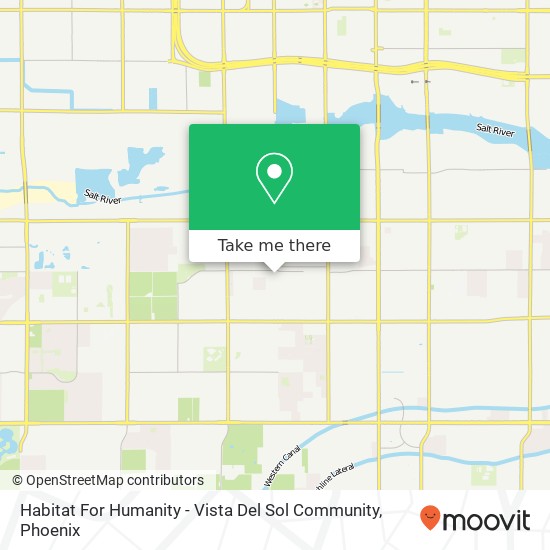 Mapa de Habitat For Humanity - Vista Del Sol Community