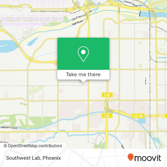 Southwest Lab map