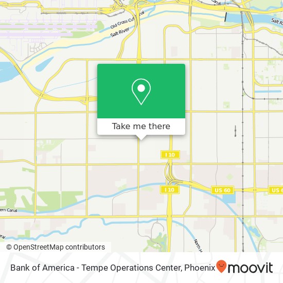 Bank of America - Tempe Operations Center map