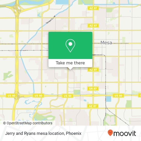Mapa de Jerry and Ryans mesa location