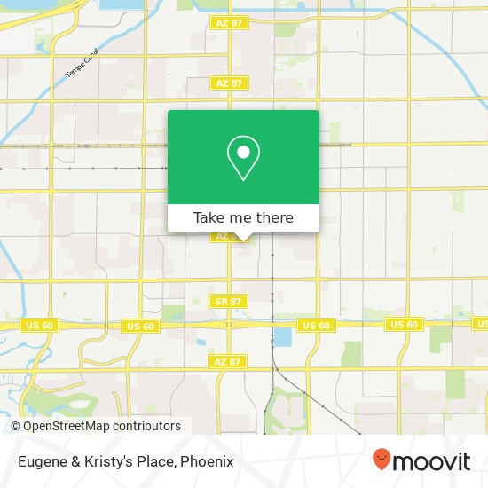 Eugene & Kristy's Place map