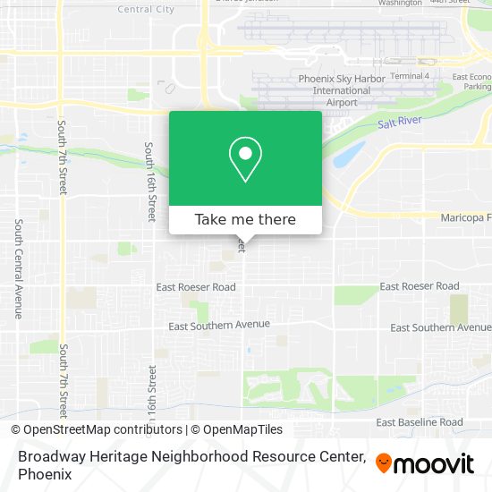 Mapa de Broadway Heritage Neighborhood Resource Center