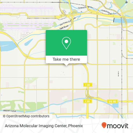 Mapa de Arizona Molecular Imaging Center