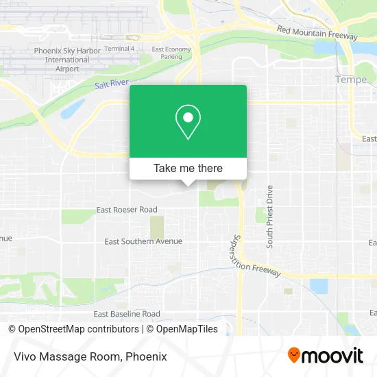 Vivo Massage Room map