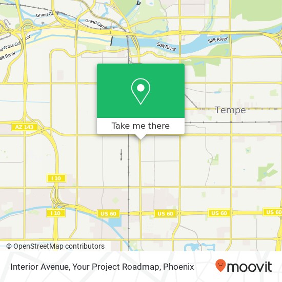 Interior Avenue, Your Project Roadmap map