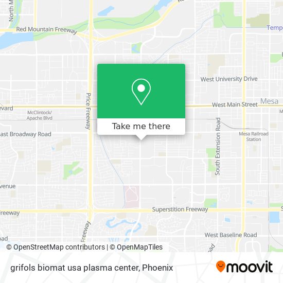 Mapa de grifols biomat usa plasma center