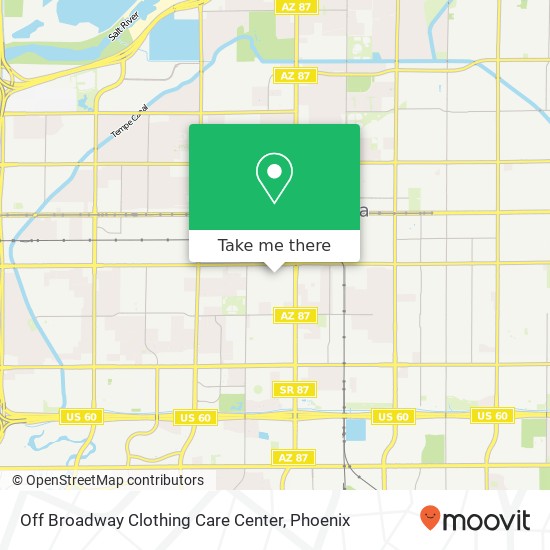 Off Broadway Clothing Care Center map