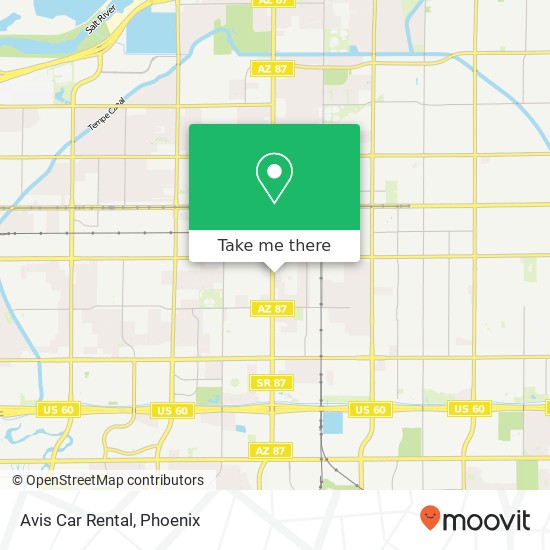 Avis Car Rental map