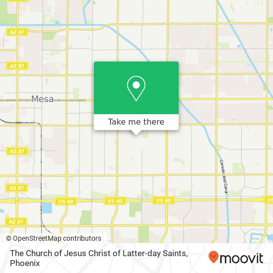 Mapa de The Church of Jesus Christ of Latter-day Saints