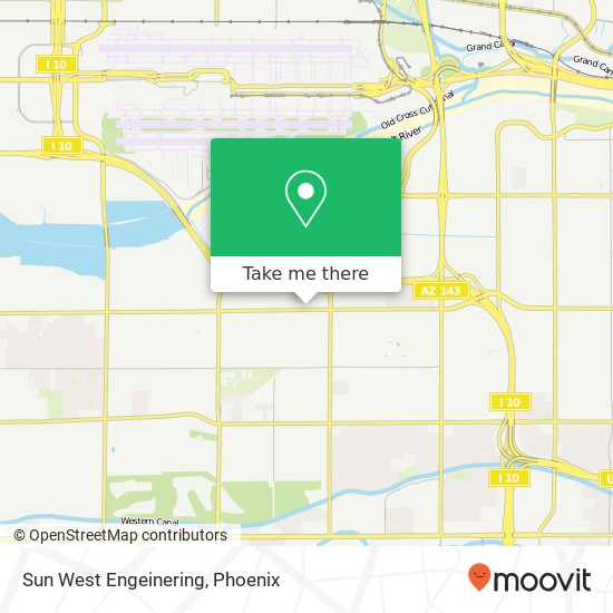 Sun West Engeinering map