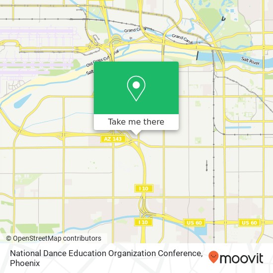 National Dance Education Organization Conference map