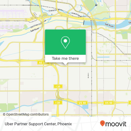 Mapa de Uber Partner Support Center