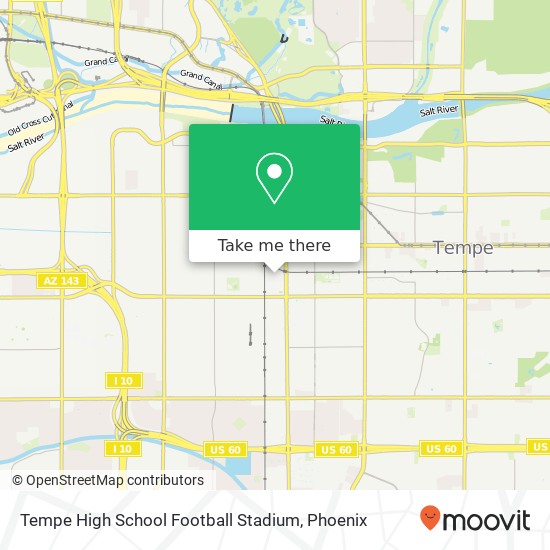 Tempe High School Football Stadium map