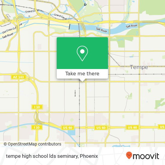 Mapa de tempe high school lds seminary