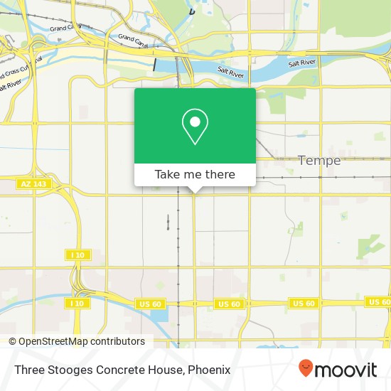 Three Stooges Concrete House map