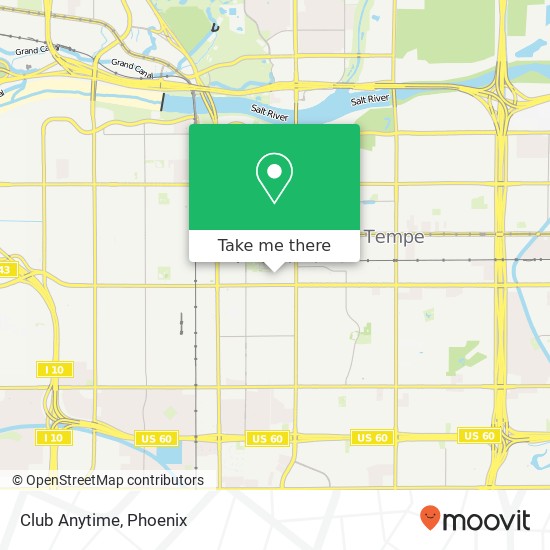 Club Anytime map