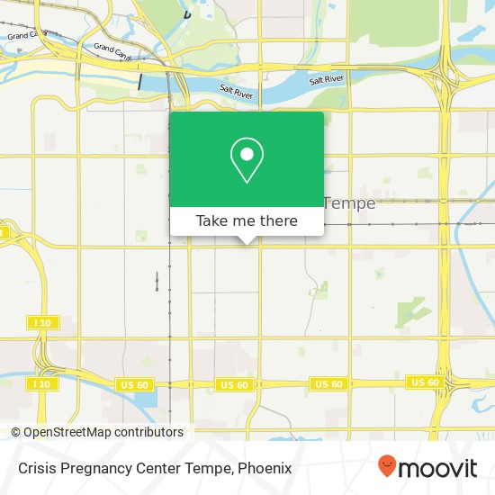 Crisis Pregnancy Center Tempe map