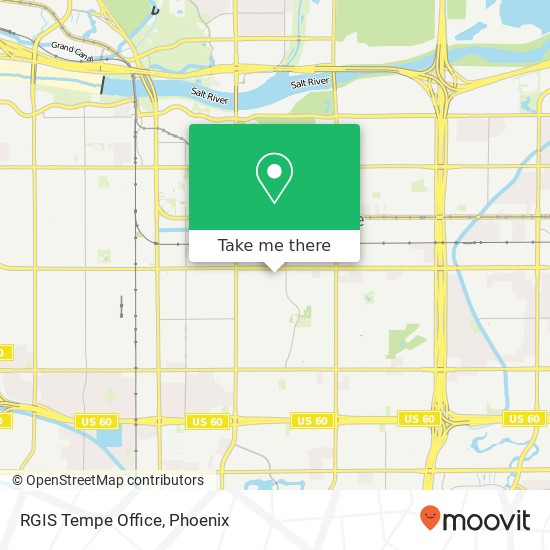 RGIS Tempe Office map