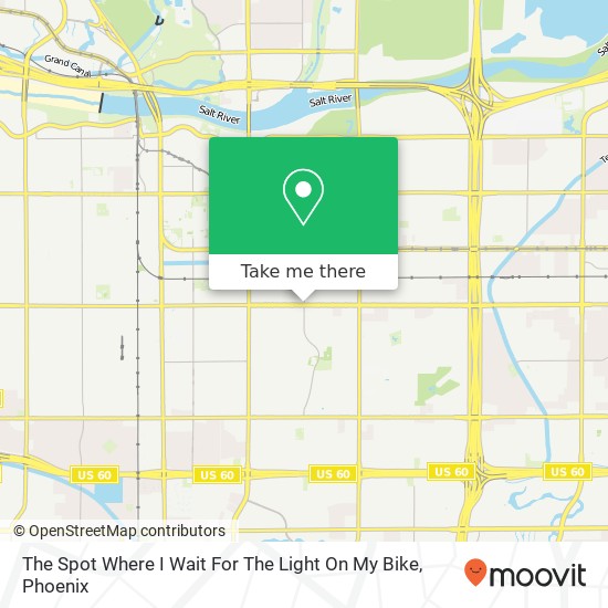 Mapa de The Spot Where I Wait For The Light On My Bike