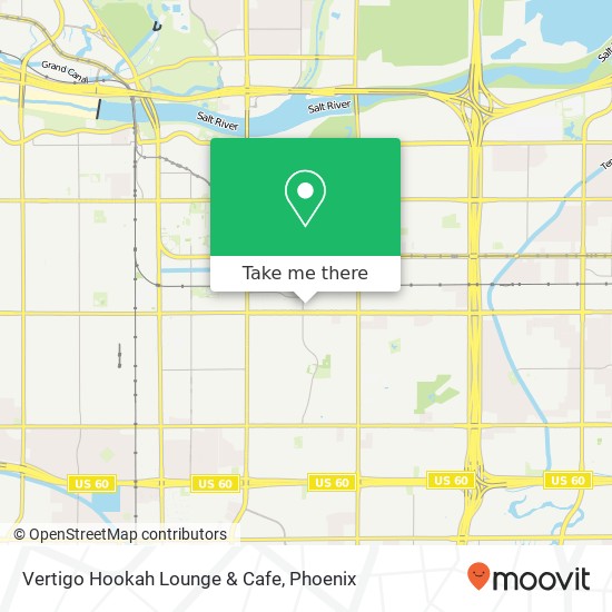 Mapa de Vertigo Hookah Lounge & Cafe