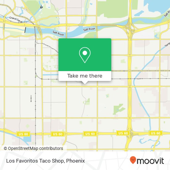 Los Favoritos Taco Shop map