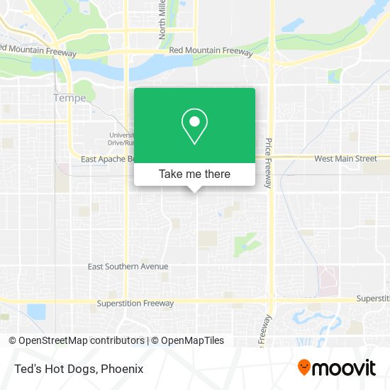 Mapa de Ted's Hot Dogs