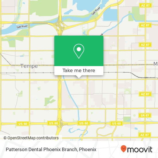 Mapa de Patterson Dental Phoenix Branch