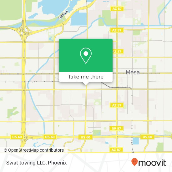 Swat towing LLC map