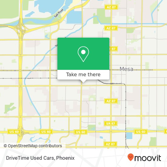 DriveTime Used Cars map